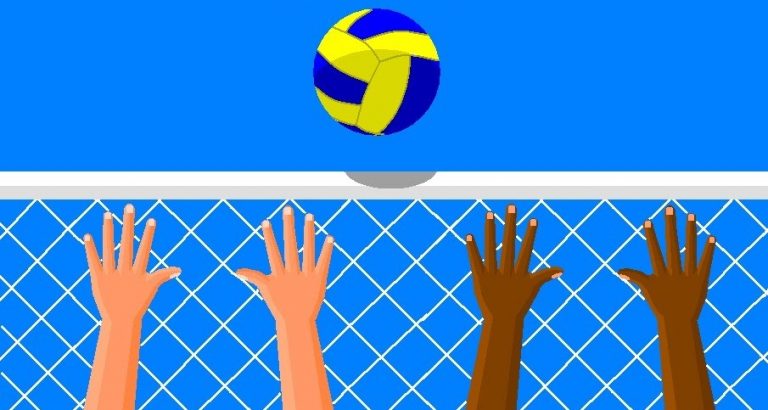 jogando volei